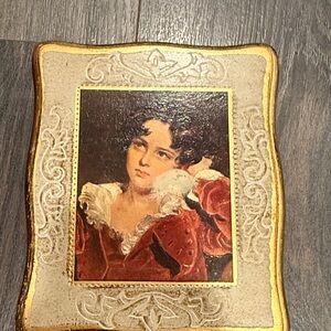 Male Vintage Style Gold and Red Decorative jewelry wooden box 1:29